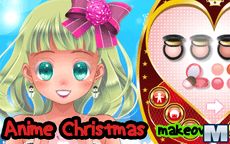 vestidos y maquillaje anime para navidad