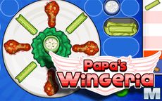 Papa's Wingeria - cocina en el restaurante
