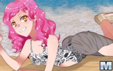 Viste a las chicas en la playa