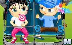 Juego de vestir a bebés gemelos recién nacidos