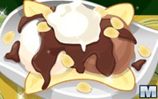 Yummy Banana Split Summer Dessert 
