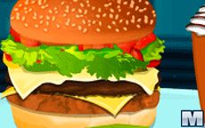 Juego para preparar una hamburguesa doble