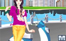 La chica de la scooter - Vístela con varias prendas