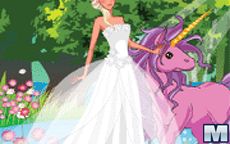Viste a la princesa y a su unicornio pony