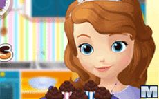 Juego de cocina de Sofia - magdalenas de chocolate