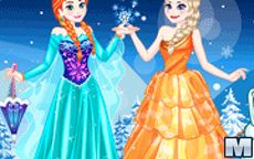 Elsa with Anna Dress Up