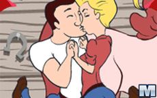 Horse Stable Kissing