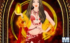 juega a vestir esta princesa del fuego