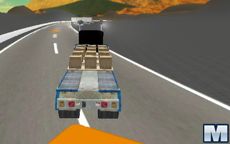 Cargo Transport Truck Driving