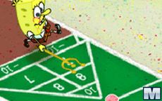 Bob esponja jugando pasatiempos