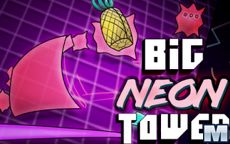 Big NEON Tower VS Tiny Square