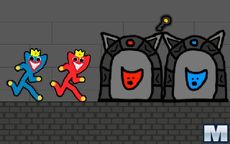 Red and Blue Stickman Huggy 2