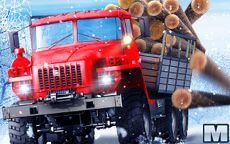 Truck Driver: Snowy Road