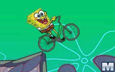 El glotón de Bob esponja y su bicicleta