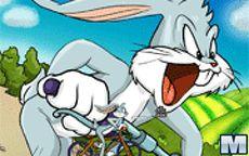 Juego de bugs bunny en bicicleta