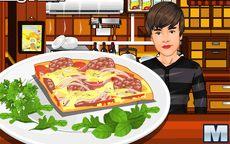 Justin bieber cocina una pizza