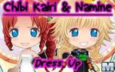 Personaliza a Chibi Kairi & Namine en este juego de vestir